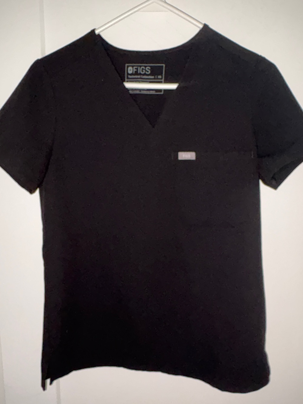 Figs Catarina scrub top sz XS EUC LN FW1000 black